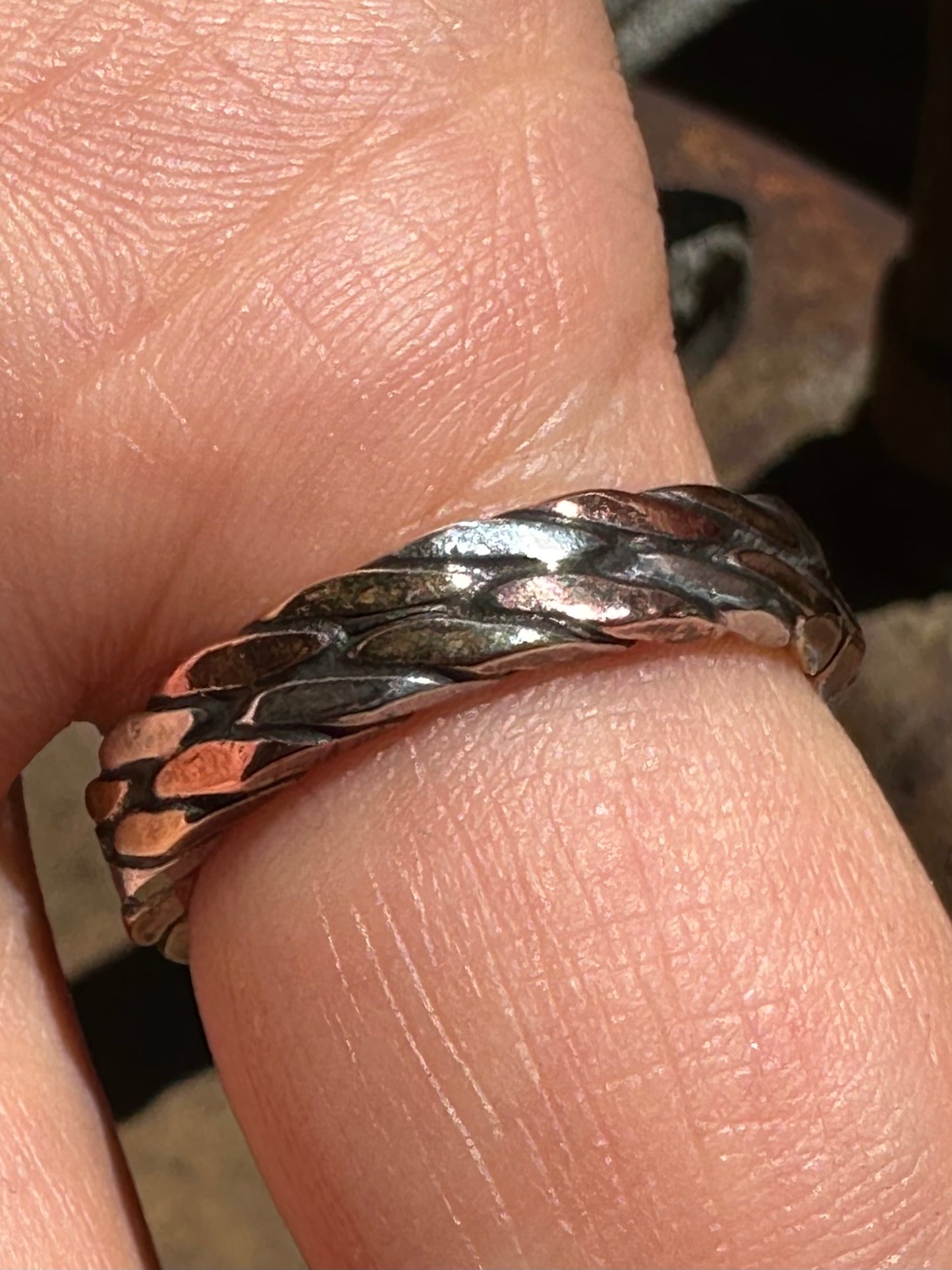 OOAK chrysacolla ring