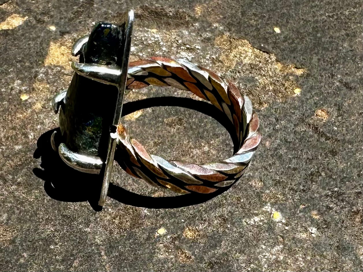 OOAK chrysacolla ring