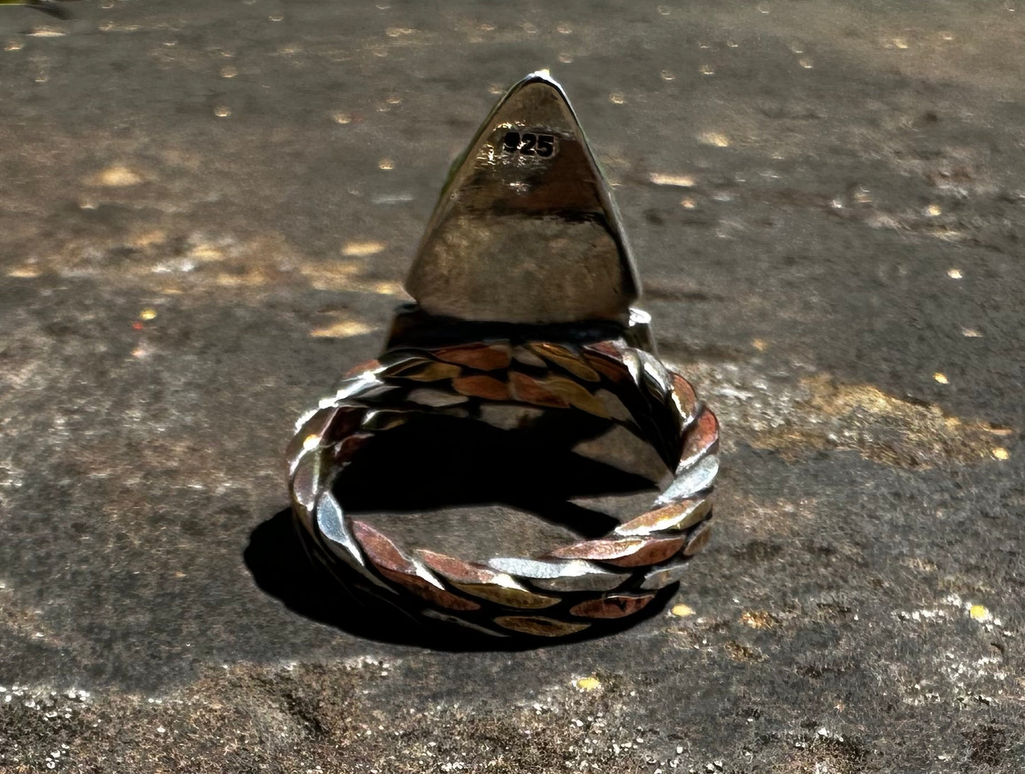 OOAK chrysacolla ring