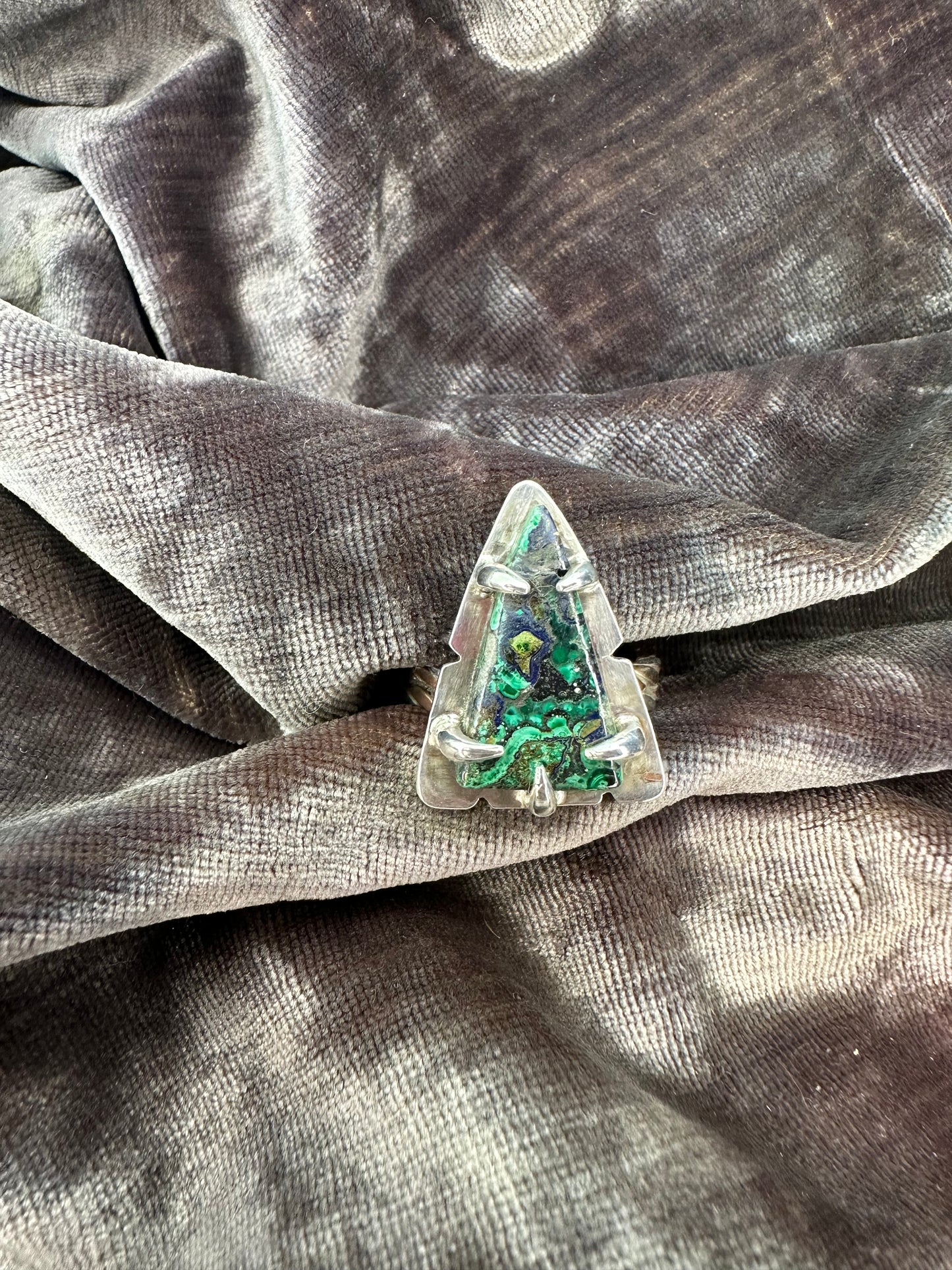 OOAK chrysacolla ring