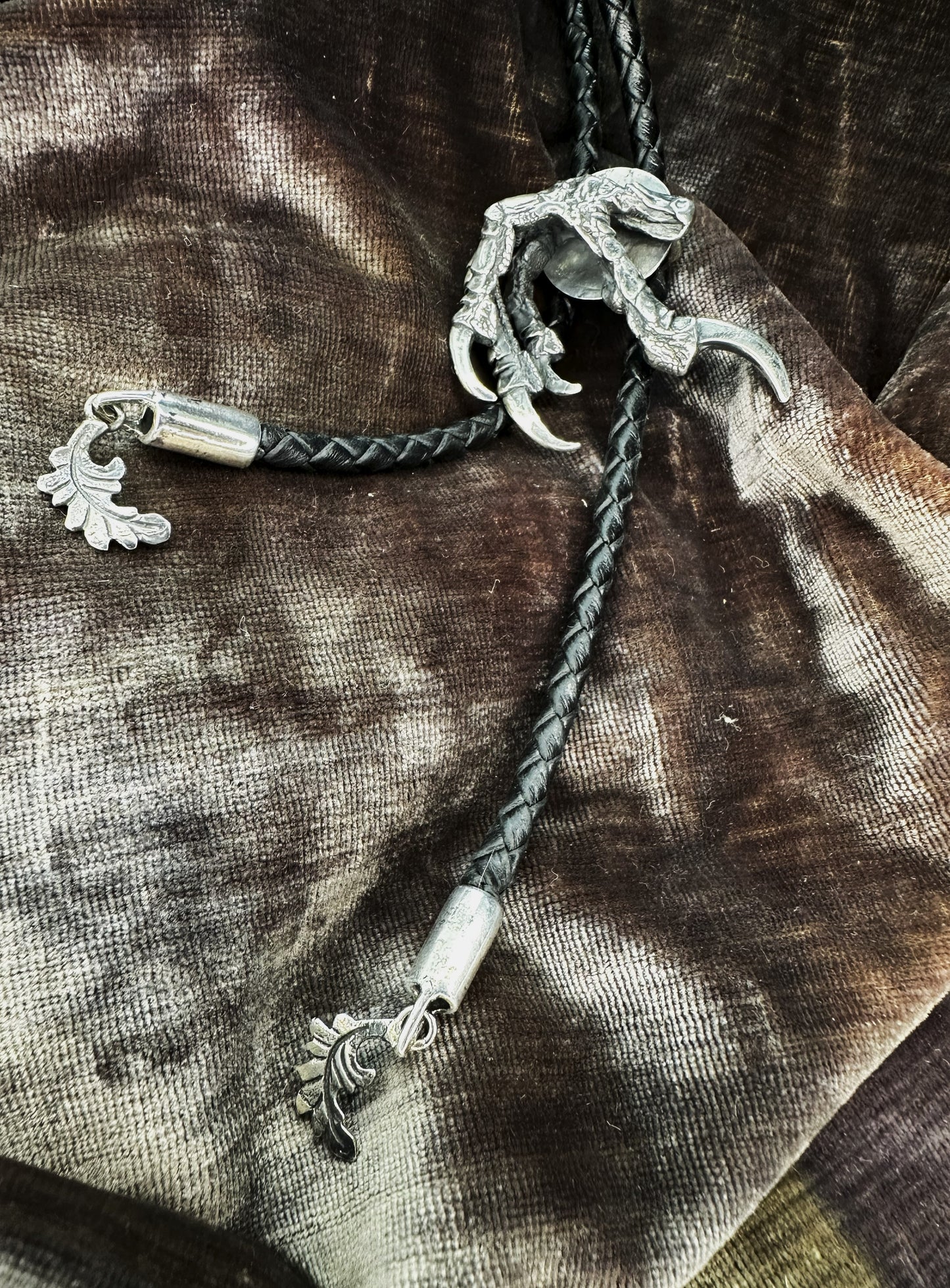 OOAK Corvus Bolo Tie in .925