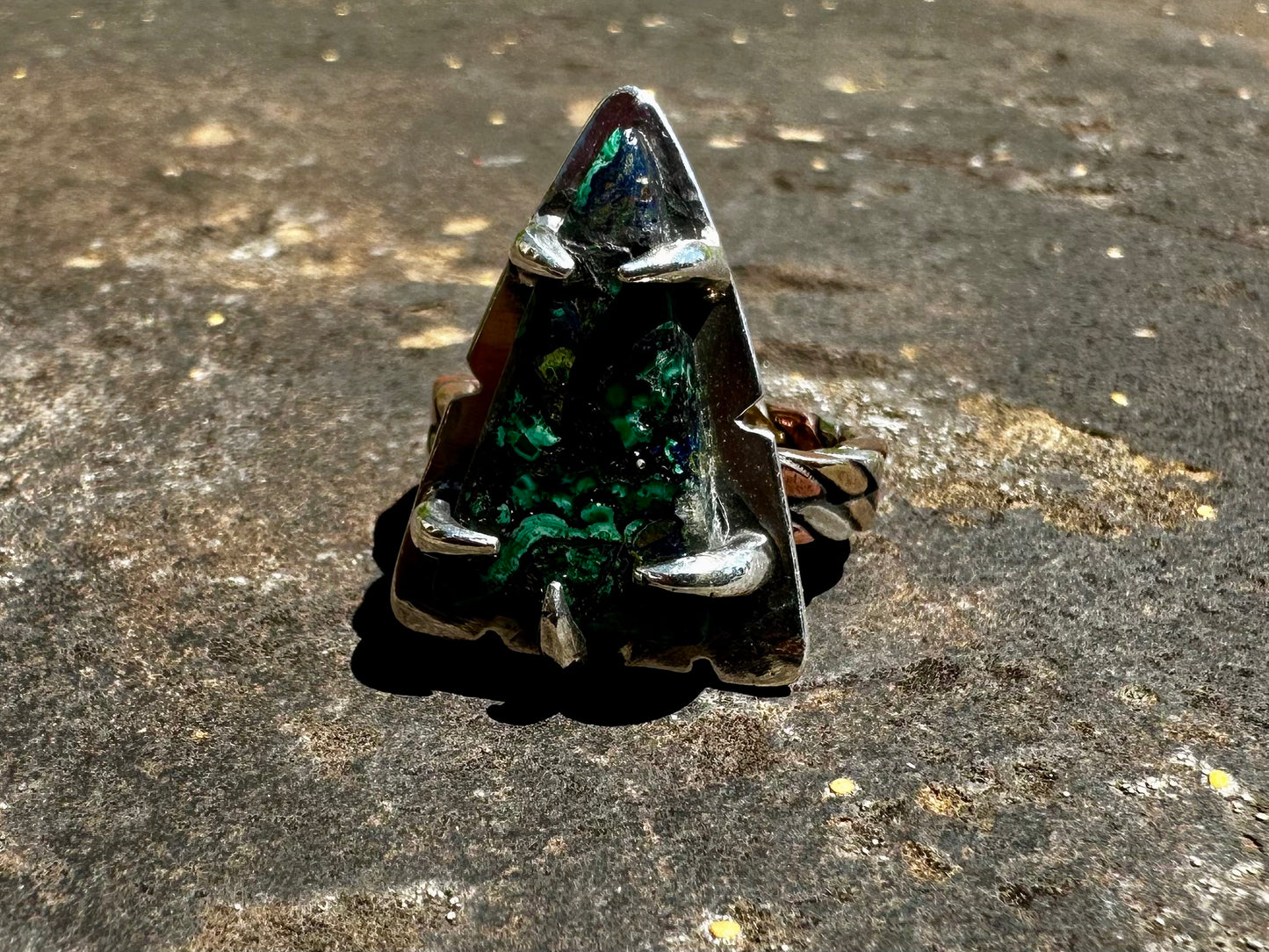 OOAK chrysacolla ring