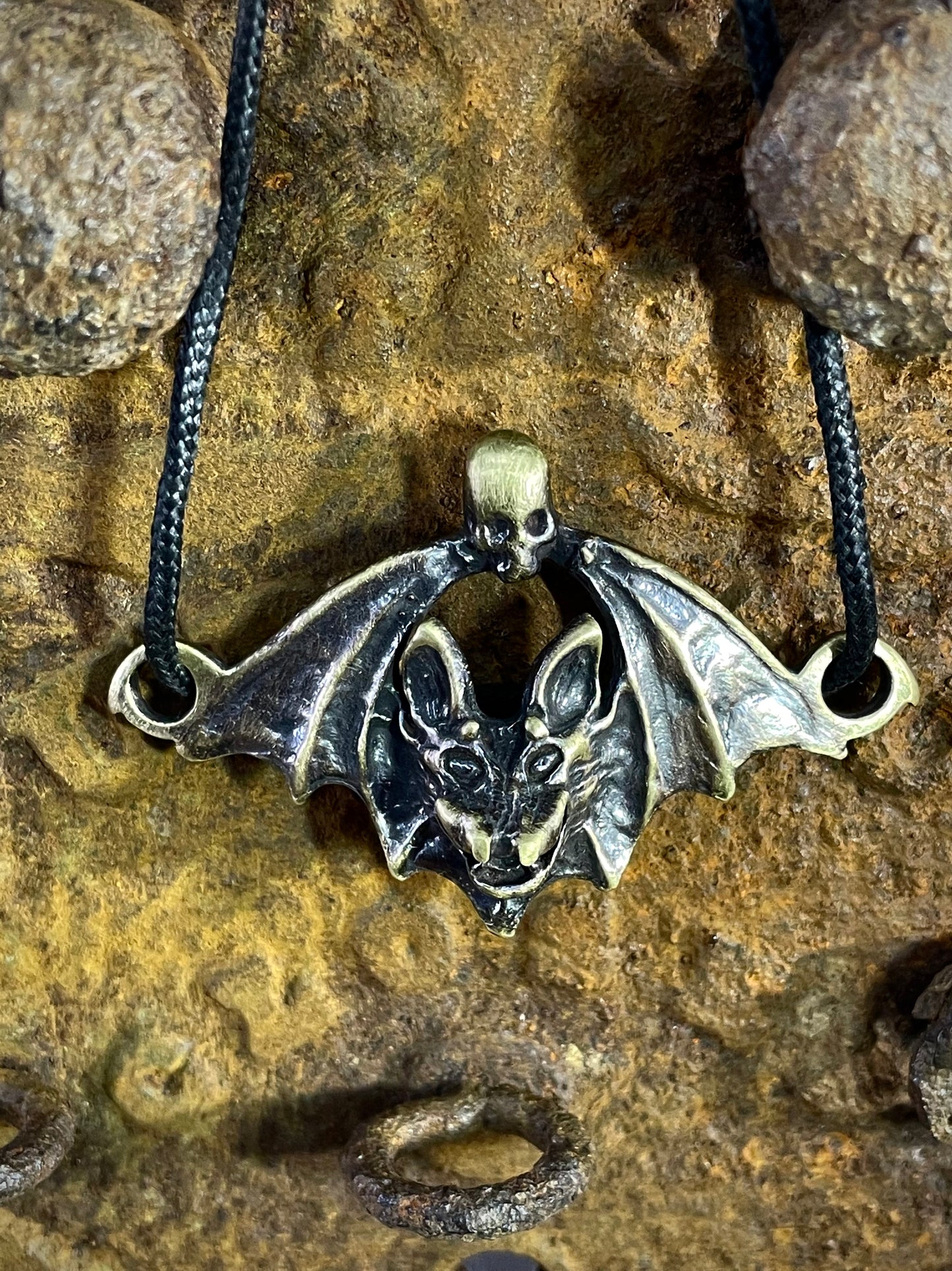 Evil bat bootlace charms